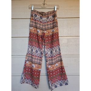 Silky BoHo Pattern Pants, size xs